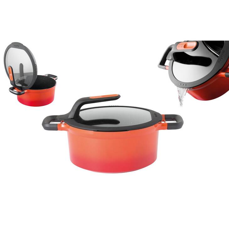 2307402 BERGHOFF GEM STAY COOL TENCERE TURUNCU 24 CM