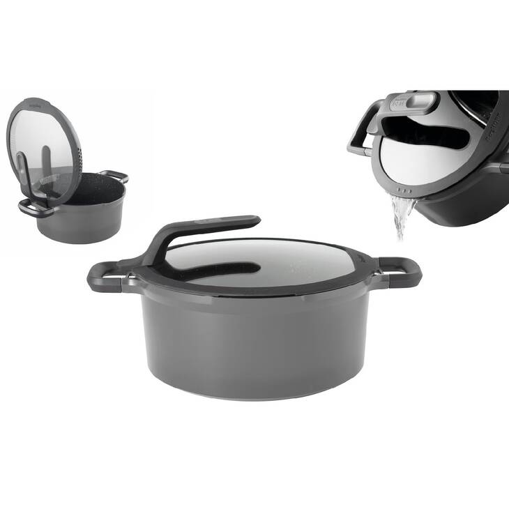 2307419 BERGHOFF GEM STAY COOL TENCERE GRİ 28 CM