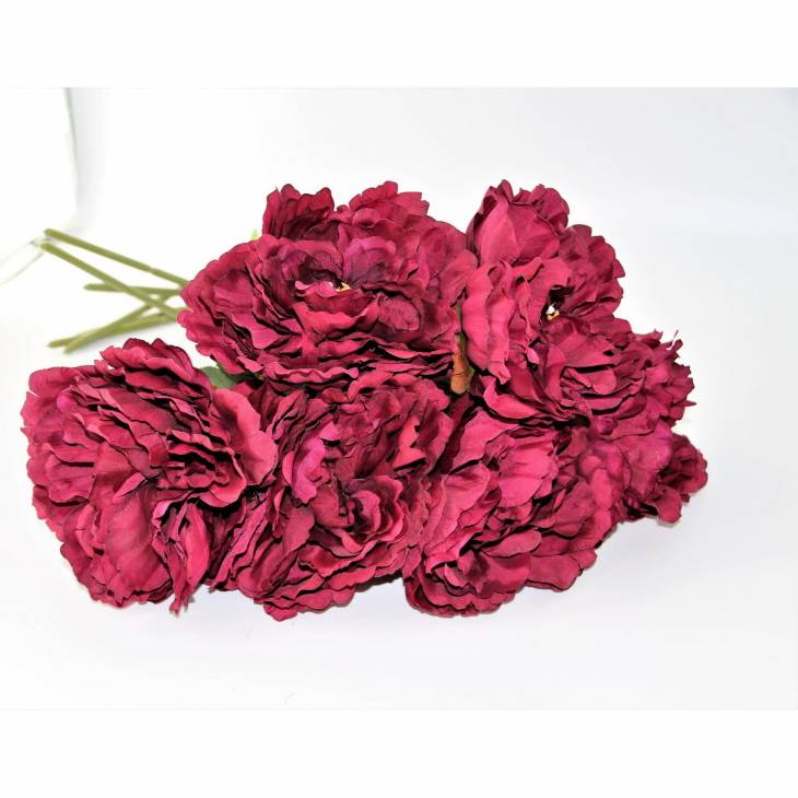 318659 Bordo Şakayık 6Lı Yapay Çiçek