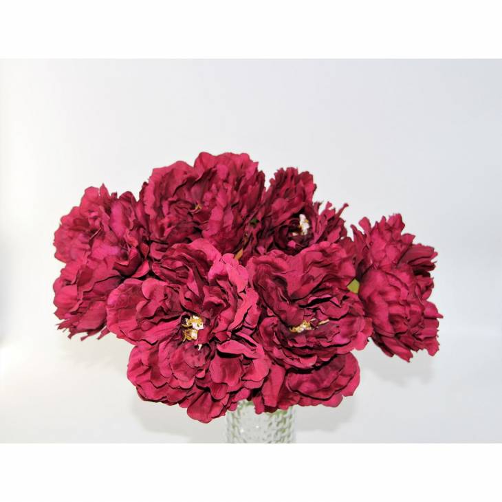 318659 Bordo Şakayık 6Lı Yapay Çiçek