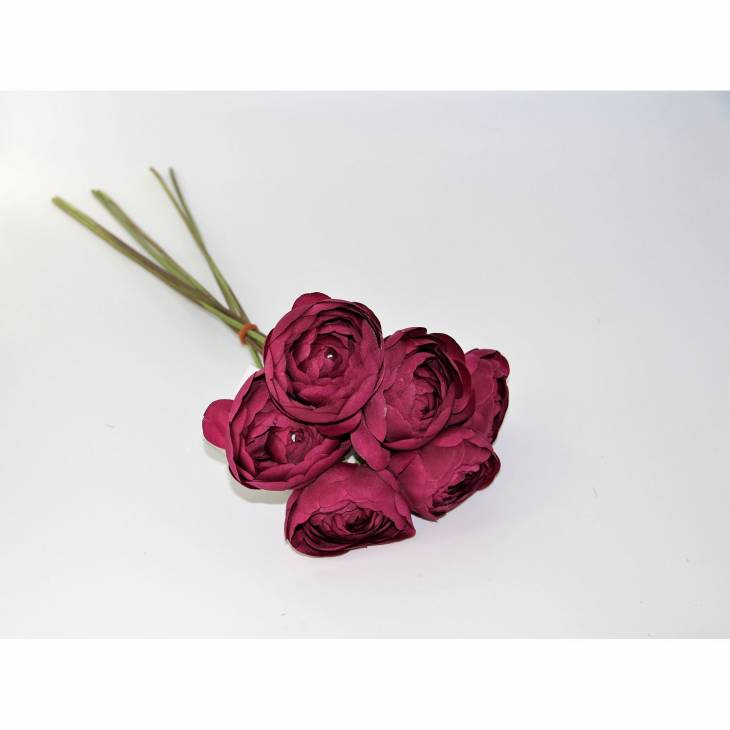 320713 Bordo Erengül 6 Lı Yapay Çiçek