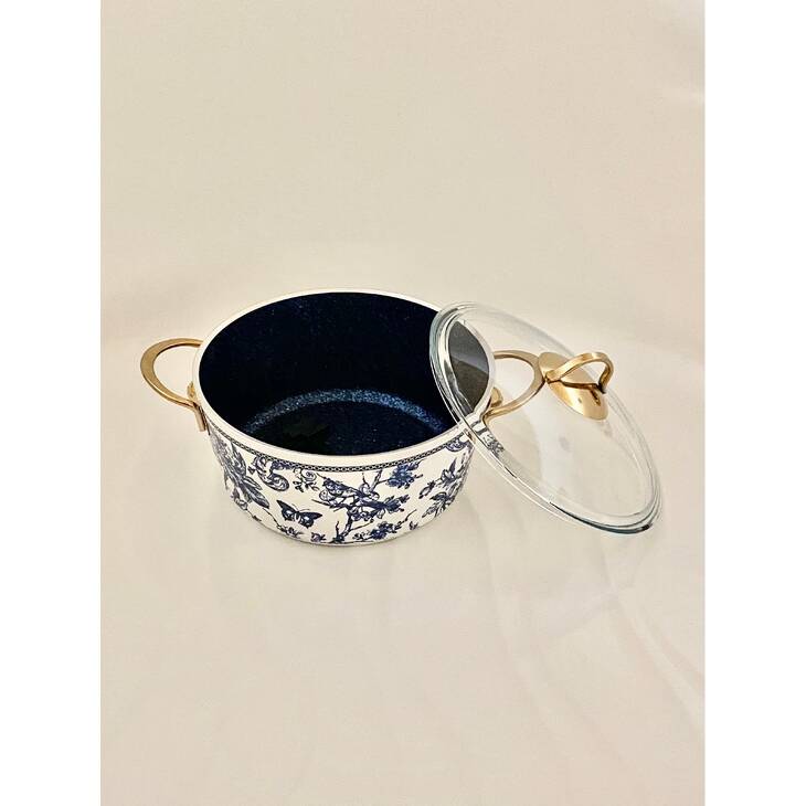 8324 MAVİ EMAYE 24 CM DERİN TENCERE