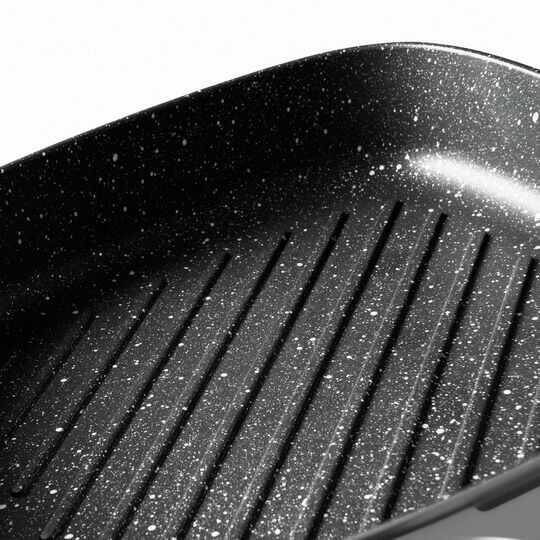 BERGHOFF GEM ÇIRALABİLİR SAPLI STAY COOL IZGARA KARE TAVA GRİ 24 CM