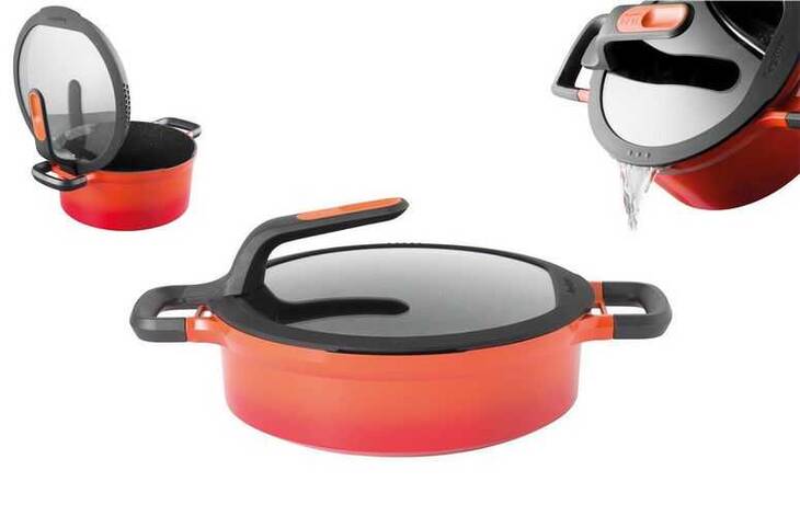 BERGHOFF GEM ORANGE 26 CM DÖKÜM SIĞ TENCERE