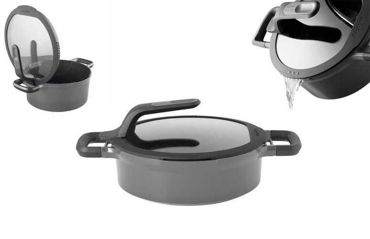 BERGHOFF GEM STAY COOL PİLAV TENCERESİ GRİ 24 CM