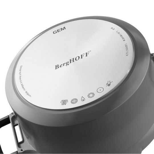 BERGHOFF GEM STAY COOL PİLAV TENCERESİ GRİ 28 CM