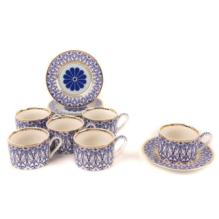 317140 Blue Dream 6'lI Çay Fincan Seti