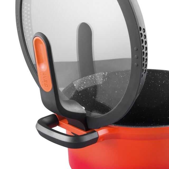 BERGHOFF - BERGHOFF GEM STAY COOL PİLAV TENCERESİ TURUNCU 28 CM