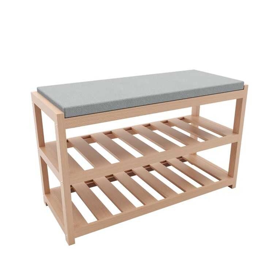 BİENWOOD - BİE-7005 MİNDERLİ AHŞAP AYAKKABILIK