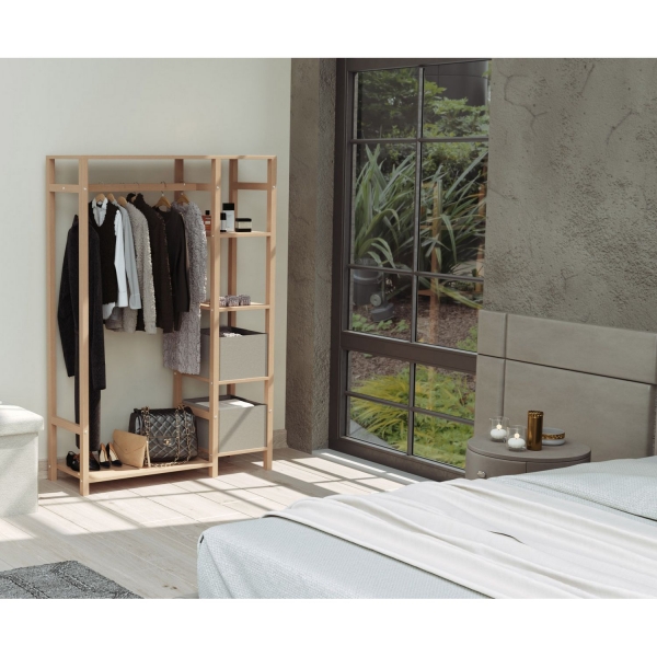 BİENWOOD - BİENWOOD Bie-7027 Ahşap Elbise Askılığı