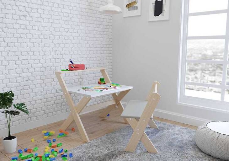 BİENWOOD BİE-7060 ÇOCUK MASA VE SANDALYE TAKIMI