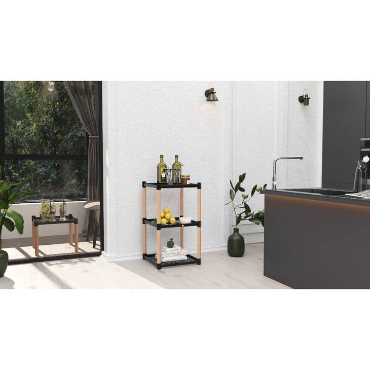 BİENWOOD BİE-7209 AHŞAP PLASTİK 4 RAFLI DÜZENLEYİCİ