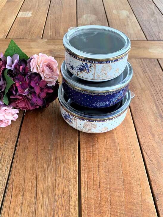 BLUE ROSE 3LÜ EMAYE SAKLAMA KABI