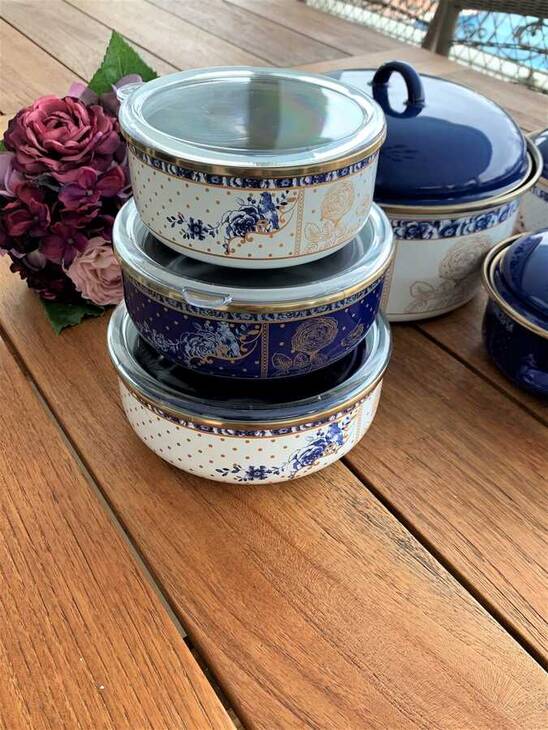 BLUE ROSE 3LÜ EMAYE SAKLAMA KABI