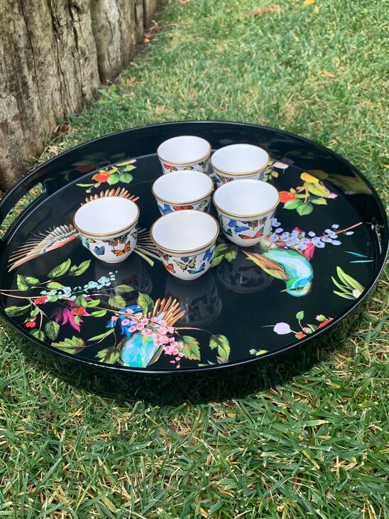GAWA KAHVE SET 6LI BUTTERFLY