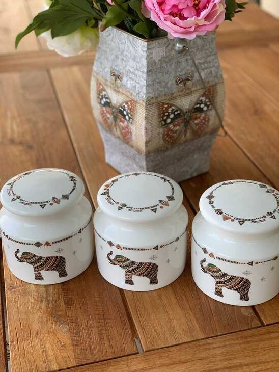 LYFB009 SAFARİ 3LÜ KAVANOZ 11 CM