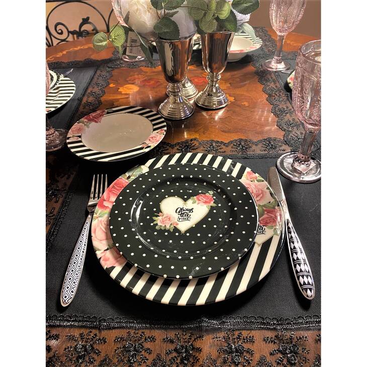 Siyah Keten Amerikan servis 35&50 cm