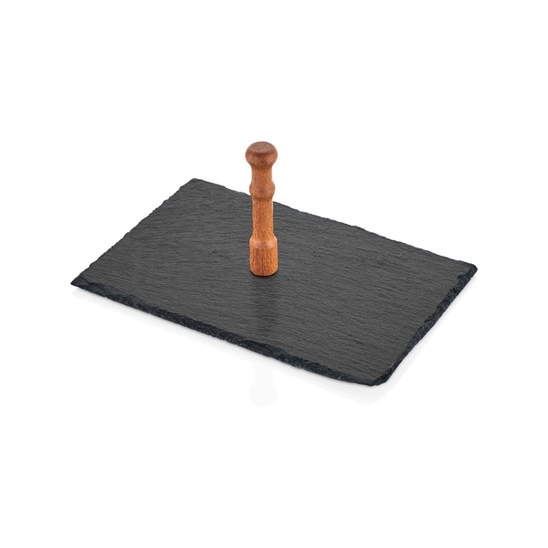 TABOO - TABOO TAB-1133 AHŞAP SAPLI ORTA DİKDÖRTGEN ARDUVAZ TAŞ