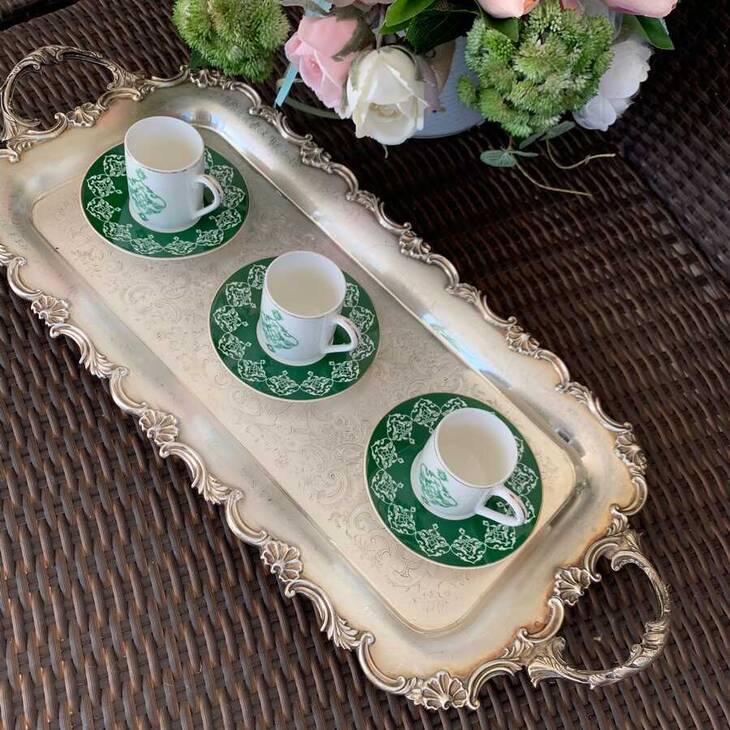YEŞİL KAHVE FİNCAN TAKIMI