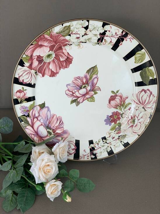 ZVSR8236 DAMA 30 CM EMAYE SERVİS TABAĞI